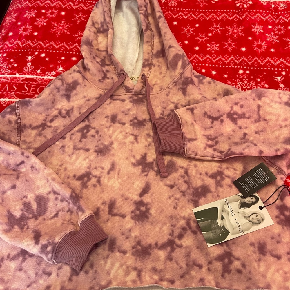 Hoodie Rosa y blanco